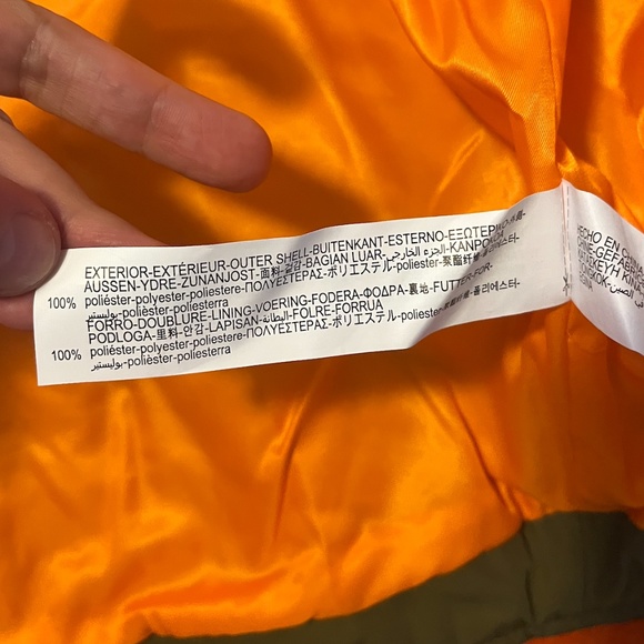 Zara khaki green voluminous bomber puffer jacket NWT - Picture 7 of 11